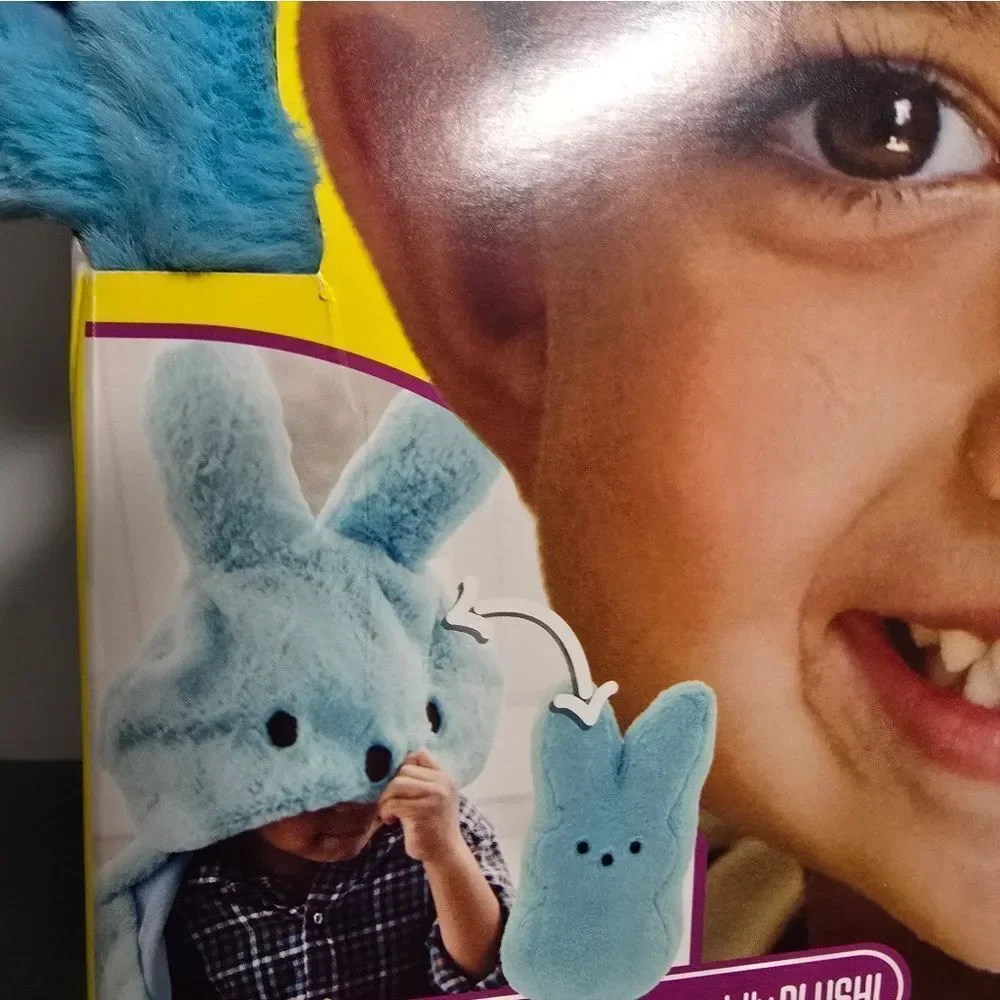 Kids Easter Blue Peeps Wearable Hooded Blanket Fuzzy Super Soft Warm Cozy Plush